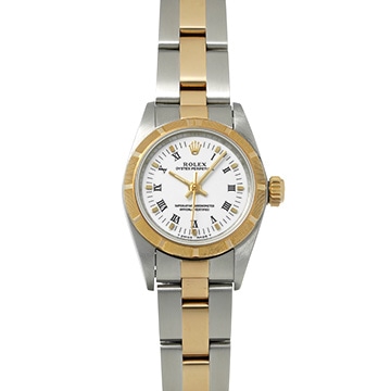 ロレックス オイスターパーペチュアル 67233 ホワイト レディース 時計 【中古】【wristwatch】