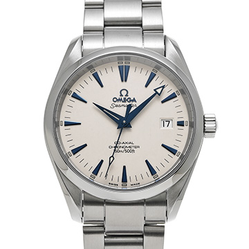 オメガ シーマスター アクアテラ コーアクシャル 2503.33 ホワイト メンズ 時計 【中古】【wristwatch】