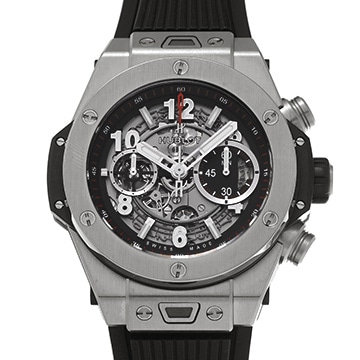 ウブロ ビッグバン ウニコ チタニウム 411.NX.1170.RX マットブラックスケルトン メンズ 時計 【中古】【wristwatch】