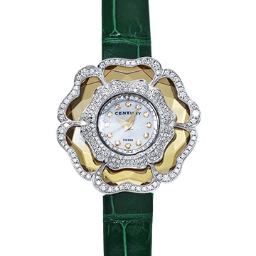 センチュリー リーラ ブロッサム - ホワイトシェル/ダイヤモンド レディース 時計 【中古】【wristwatch】