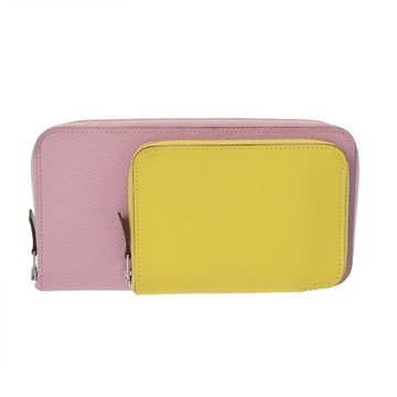 エルメス ヌーヴォートゥーゴー ライム/モーヴシルベストル /キュイーブル ヴォーエプソン/ヴォースイフト ユニセックス 財布 【中古】【purse】