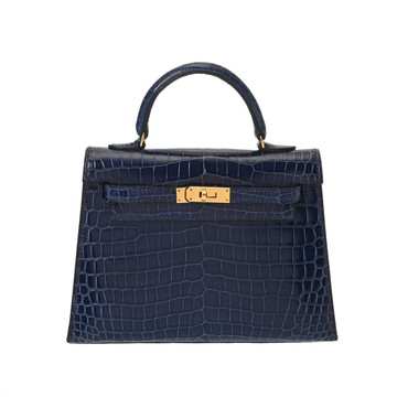 エルメス ミニミニケリー ブルー ポロサスリセ レディース バッグ 【中古】【bag】