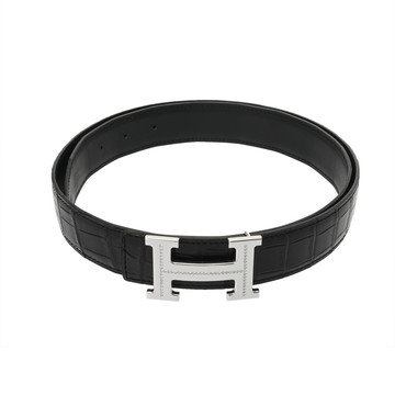 エルメス ベルトバックル＆リバーシブルベルト  ブラック ポロサスマット メンズ 【中古】【other】