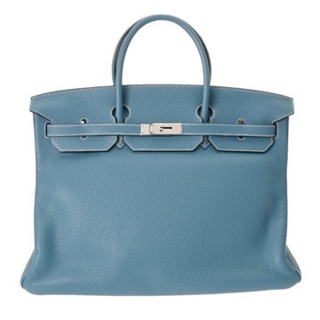 エルメス バーキン 40 ブルージーン トリヨンクレマンス ユニセックス バッグ 【中古】【bag】