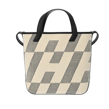 エルメス H アン ビエ PM エクリュ/ブラック トワルアッシュ/ヴォースイフト レディース バッグ 【未使用】【bag】