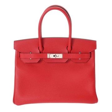 エルメス バーキン 30 ルージュカザック ヴォーエプソン レディース バッグ 【中古】【bag】