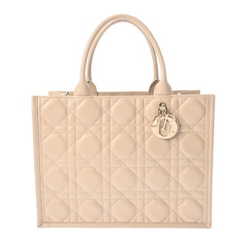 ディオール マクロカナージュ ブックトート バッグ ミディアム  ベージュ M1324OWHP カーフスキン レディース バッグ 【中古】【bag】