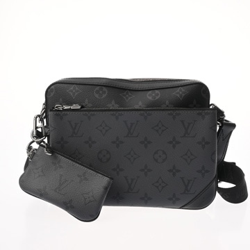 ルイ ヴィトン トリオメッセンジャー ブラック M69443 モノグラムエクリプス/モノグラムエクリプスリバース メンズ バッグ 【中古】【bag】