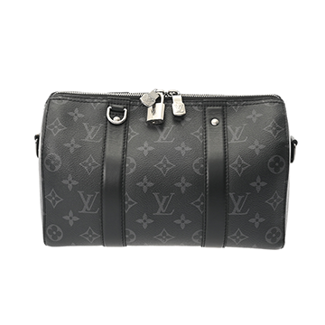 ルイ ヴィトン モノグラムエクリプス シティ キーポル ブラック/グレー M45936 モノグラム・エクリプス・キャンバス メンズ バッグ 【中古】【bag】