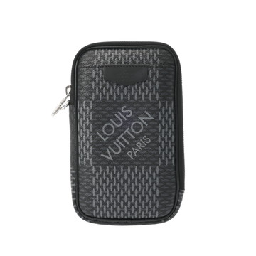 ルイ ヴィトン ダミエグラフィット3D モジュラブル ポーチ グレー N60447 ダミエキャンバス メンズ バッグ 【中古】【bag】