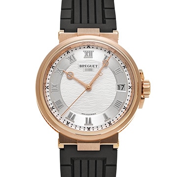 ブレゲ マリーン 5517BR/12/5ZU シルバー メンズ 時計 【中古】【wristwatch】