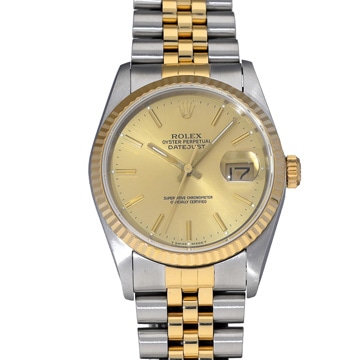 ロレックス デイトジャスト 16233 シャンパン メンズ 時計 【中古】【wristwatch】