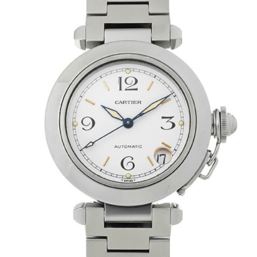 カルティエ パシャC W31015M7 ホワイト ユニセックス 時計 【中古】【wristwatch】