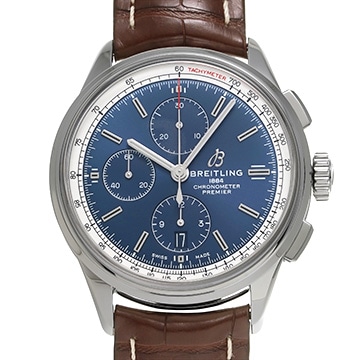 ブライトリング プレミエ クロノグラフ 42 A13315351C1P1 ブルー メンズ 時計 【中古】【wristwatch】