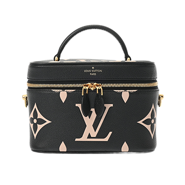 ルイ ヴィトン バイカラーモノグラムアンプラント ヴァニティ PM ブラック/ベージュ M45780 レザー レディース バッグ 【中古】【bag】