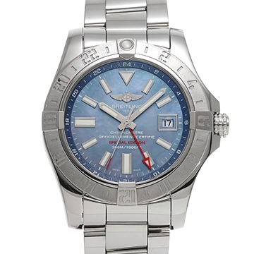 ブライトリング アベンジャー II GMT マザーオブパール A3239011/A930 ブルーシェル メンズ 時計 【中古】【wristwatch】
