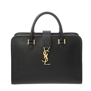 サンローラン カバス 2WAY ブラック GNR357395.1014 グレインドカーフ レディース バッグ 【中古】【bag】