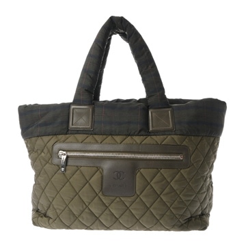 シャネル コココクーン コココクーン カーキ A48611 ナイロン レディース バッグ 【中古】【bag】