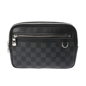 ルイ ヴィトン ダミエグラフィット スコットメッセンジャー ブラック N50018 ダミエキャンバス メンズ バッグ 【中古】【bag】