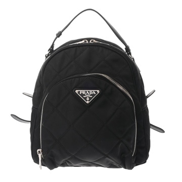 プラダ スモール バックパック  ブラック 1BZ066 ナイロン レディース バッグ 【中古】【bag】