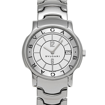 ブルガリ ソロテンポ ST35S ホワイト メンズ 時計 【中古】【wristwatch】
