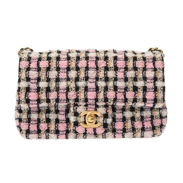 シャネル ミニフラップバッグ  マルチカラー AS1787 ツイード レディース バッグ 【中古】【bag】