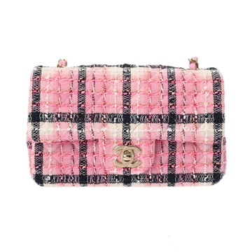 シャネル マトラッセ ミニ クラシック ハンドバッグ 20cm マルチカラー A69900 ツイード レディース バッグ 【中古】【bag】