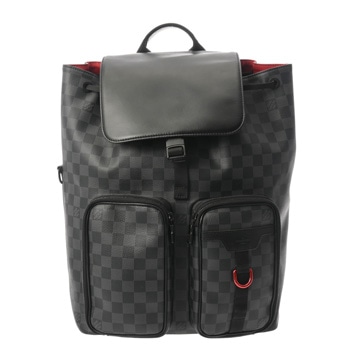 ルイ ヴィトン ダミエグラフィット ユーティリティ バックパック ブラック/グレー N40297 ダミエキャンバス メンズ バッグ 【中古】【bag】