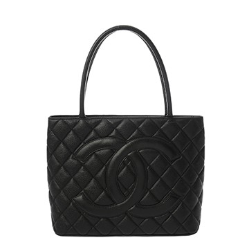シャネル マトラッセ 復刻トート ブラック A01804 キャビアスキン レディース バッグ 【中古】【bag】