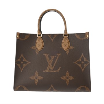 ルイ ヴィトン モノグラムリバース オンザゴー MM ブラウン M45321 モノグラムキャンバス ユニセックス バッグ 【新品】【bag】