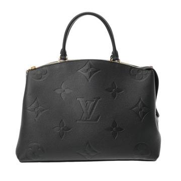 ルイ ヴィトン モノグラムアンプラント グラン パレ MM 2WAY ブラック M45811 アンプラントレザー レディース バッグ 【中古】【bag】