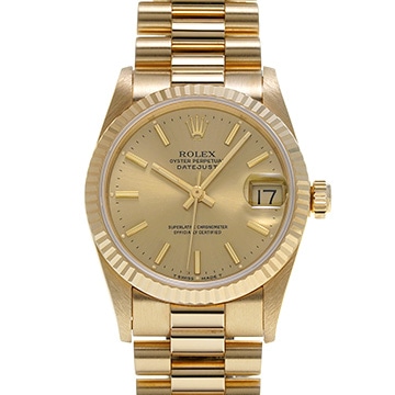 ロレックス デイトジャスト 68278 シャンパン/ダイヤモンド ユニセックス 時計 【中古】【wristwatch】