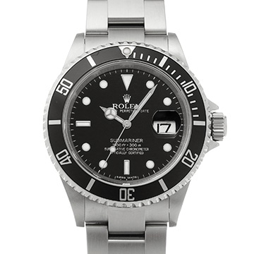 ロレックス サブマリーナ デイト 16610 ブラック メンズ 時計 【中古】【wristwatch】