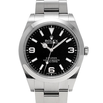 ロレックス エクスプローラー 214270 ブラック メンズ 時計 【中古】【wristwatch】