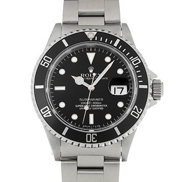 ロレックス サブマリーナ デイト 16610 ブラック メンズ 時計 【中古】【wristwatch】