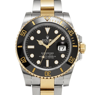 ロレックス サブマリーナ デイト 116613LN ブラック メンズ 時計 【中古】【wristwatch】