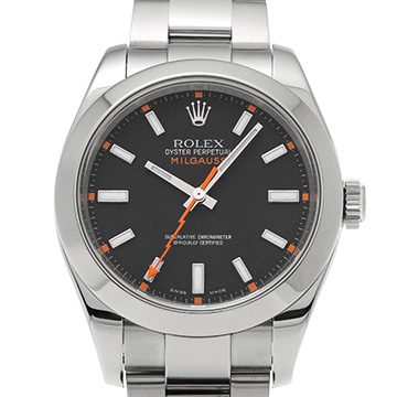 ロレックス ミルガウス 116400 ブラック メンズ 時計 【中古】【wristwatch】