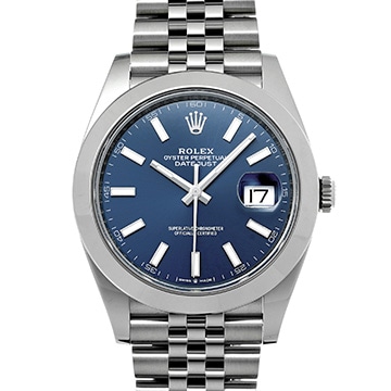 ロレックス デイトジャスト 41 126300 ブルー メンズ 時計 【新品】【wristwatch】