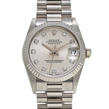 ロレックス デイトジャスト 68279G シルバー/ダイヤモンド ユニセックス 時計 【中古】【wristwatch】