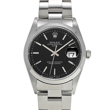 ロレックス オイスターパーペチュアル デイト 15200 ブラック メンズ 時計 【中古】【wristwatch】