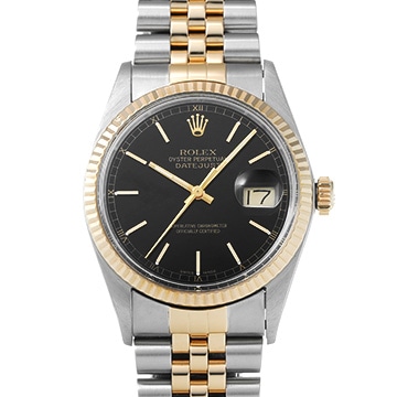 ロレックス デイトジャスト 16013 ブラック メンズ 時計 【中古】【wristwatch】