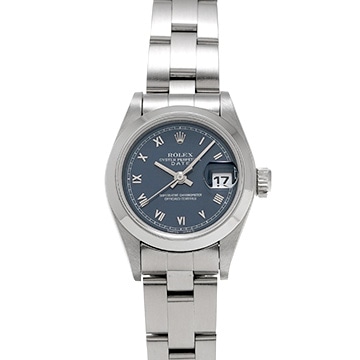 ロレックス オイスターパーペチュアル デイト 69160 ブルー レディース 時計 【中古】【wristwatch】