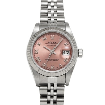 ロレックス デイトジャスト 79174 ピンク レディース 時計 【中古】【wristwatch】