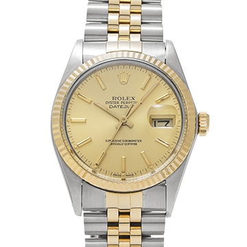 ロレックス デイトジャスト 16013 シャンパン メンズ 時計 【中古】【wristwatch】