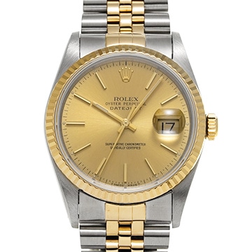 ロレックス デイトジャスト 16233 シャンパン メンズ 時計 【中古】【wristwatch】