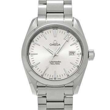 オメガ シーマスター アクアテラ クォーツ 2518.30 シルバー メンズ 時計 【中古】【wristwatch】