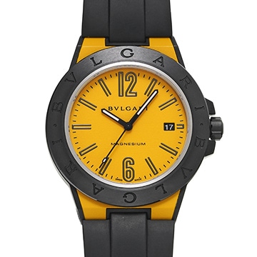 ブルガリ ディアゴノ マグネシウム DG41C10SMCVD イエロー メンズ 時計 【中古】【wristwatch】