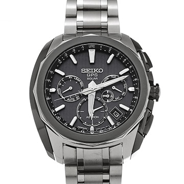 セイコー アストロン 5Xシリーズ デュアルタイム SBXC029 ブラック メンズ 時計 【中古】【wristwatch】