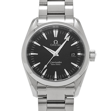 オメガ シーマスター アクアテラ クォーツ 2518.50 ブラック メンズ 時計 【中古】【wristwatch】