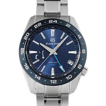 グランドセイコー スポーツコレクション スプリングドライブ GMT SBGE255 ブルー メンズ 時計 【中古】【wristwatch】
